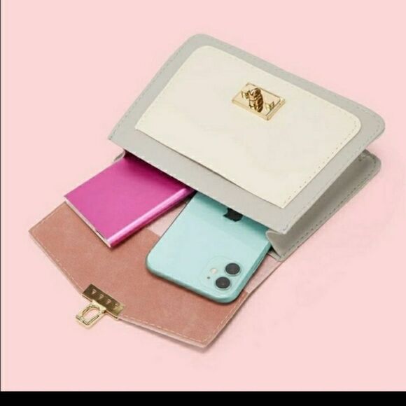 GIRLS 1ST BAG New mini bag Faux Leather pinks & blues Goldtone hardware … - Picture 5 of 16